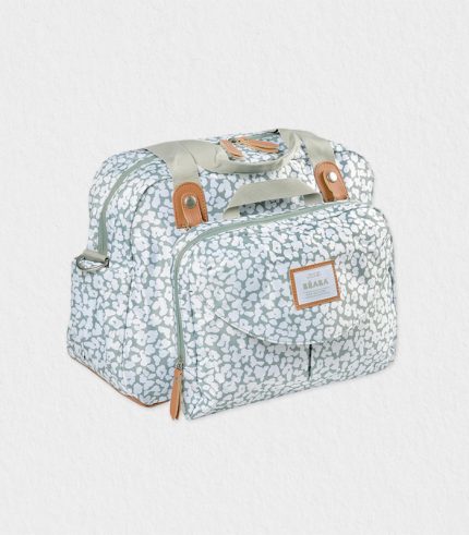 Stylish and practical maternity bag for new moms, featuring a changing mat and insulated meal pouch.