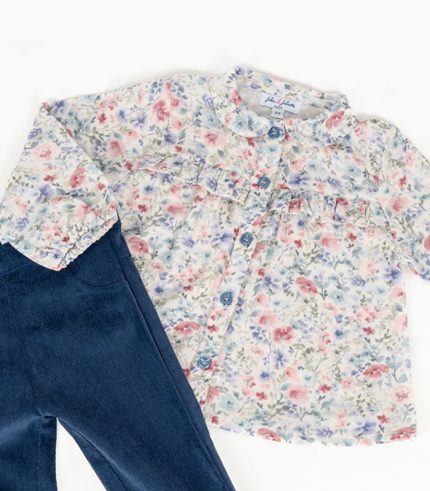 girls floral blouse