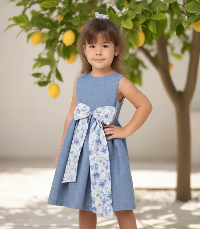 DRESS-ETOILE-DEMIN-FLUID-1-ORIGINAL girls denim dress babywear