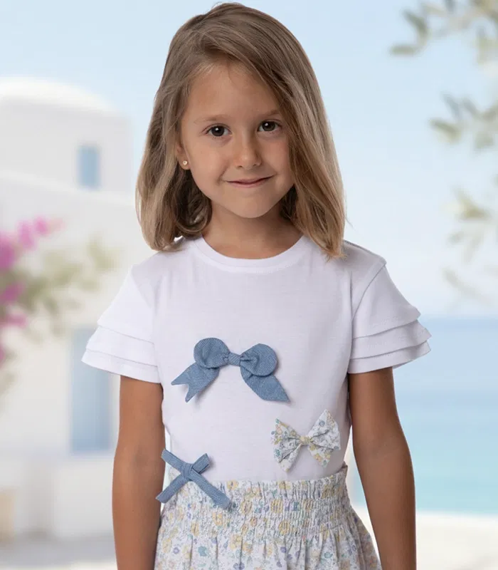T-SHIRT-EBONY-WITH-BOW-WHITE-JEAN-1-ORIGINAL layered sleeve girl top babywear