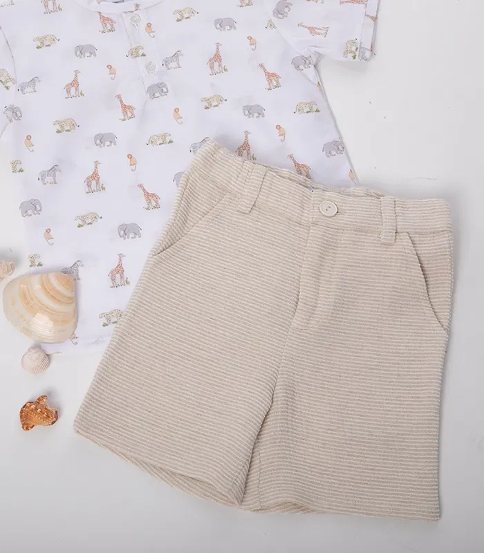 SHORTS-BOB-LINEN-BEIGE-STRIPE-1-ORIGINAL linen cotton shorts babywear
