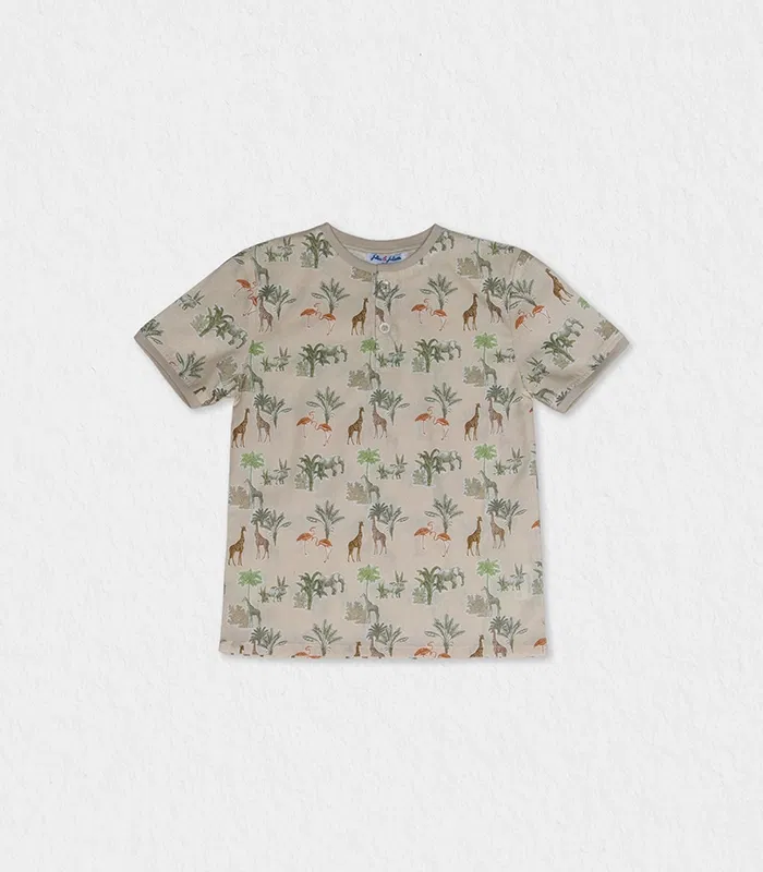 T-SHIRT-ALFRED-BEIGE-JUNGLE-PRINT-1-ORIGINAL boys cotton printed t-shirt babywear